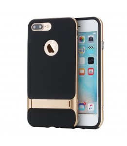 Coque iPhone 7 Plus / 8 Plus ROCK contour bumper Or Royce with kick stand