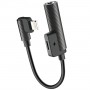 ROCK Mini adaptateur audio et connecteur lightning - 2 en 1 8 broches + 3,5 mm femelle à 8 broches mâle