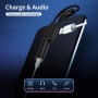 ROCK Mini adaptateur audio et connecteur lightning - 2 en 1 8 broches + 3,5 mm femelle à 8 broches mâle