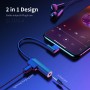 ROCK Mini adaptateur audio et connecteur lightning - 2 en 1 8 broches + 3,5 mm femelle à 8 broches mâle