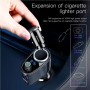 Baseus Chargeur de voiture Wireless Bluetooth V4.2 Transmetteur FM Lecteur MP3 3.4A Double chargeur de voiture USB, Support U...