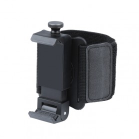 Porte téléphone-bracelet élastique mains libres porte-smatphone UBER DELIVROO, poignet longueur: 24cm (noir)