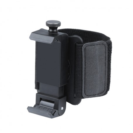 Porte téléphone-bracelet élastique mains libres porte-smatphone UBER DELIVROO, poignet longueur: 24cm (noir)
