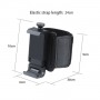 Porte téléphone-bracelet élastique mains libres porte-smatphone UBER DELIVROO, poignet longueur: 24cm (noir)
