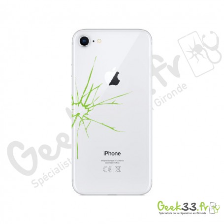 Réparation Apple iPhone 8 vitre arrière avec châssis