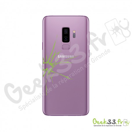 Réparation vitre arriere Samsung Galaxy S9 Plus SM-G965 vitre avec lens