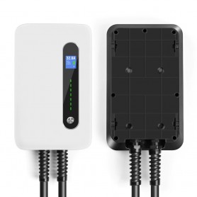 Borne de recharge pour voiture éléctrique - Borne EVSE EV Wallbox – IEC 62196-2, Niveau 2, 240 V, 7,6 kW, 32A – écran LED
