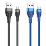 Cable Micro USB Borofone cable tréssé Data et charge 1m