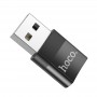 Adaptateur Hoco Mini USB-C femelle vers USB male.