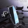 Support smartphone voiture 2 en 1 Clip Invisible charge Sans Fil  15W (Noir)