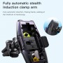 Support smartphone voiture 2 en 1 Clip Invisible charge Sans Fil  15W (Noir)