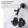 Support smartphone voiture 2 en 1 Clip Invisible charge Sans Fil  15W (Noir)