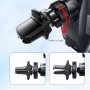 Support smartphone voiture 2 en 1 Clip Invisible charge Sans Fil  15W (Noir)