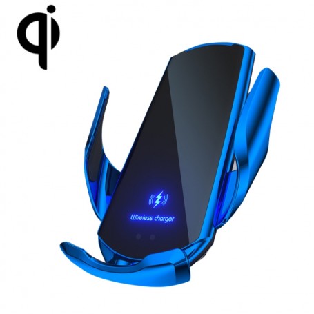 Support de voiture automatique Q2 15W Grille aération, induction magnétique micro USB, lightning et TypeC / connecteur magn...