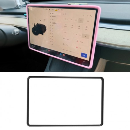 Pour Tesla Model3/Y écran pare-chocs housse de protection cadre en silicone