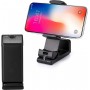 Support de téléphone portable pour avion, support de voyage portable, pliable et rotatif, support de siège de train pour self...