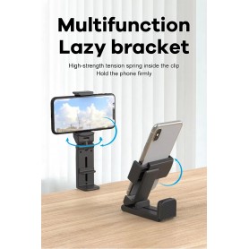 Support de téléphone portable pour avion, support de voyage portable, pliable et rotatif, support de siège de train pour self...
