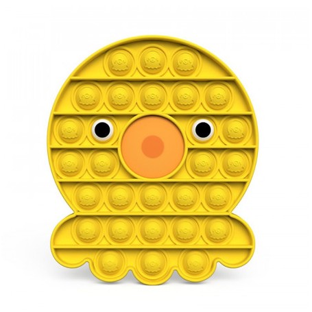 Les POP IT !  - Jouet Bulle Anti-Stress Jouets Adultes Enfants Jouet Sensoriel Pour Soulager L'autisme - Pieuvre Jaune