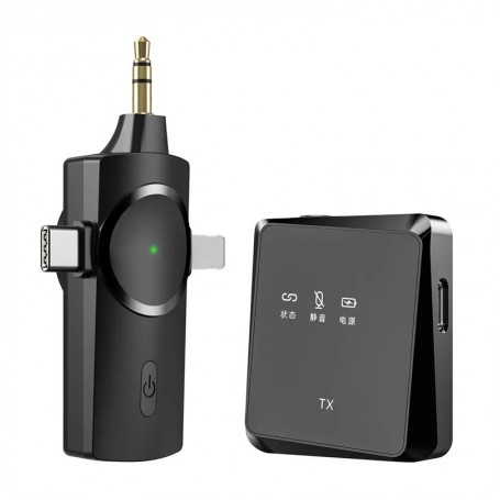 Micro cravate sans fil 2,4Ghz AP009 2.4GHz Wireless Camera/IOS/Android Video RecordingBlack