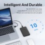Boîtier de stockage externe pour boîtier de disque dur USB 3.0 USB-A vers Type-C 2,5 pouces