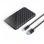 Boîtier de stockage externe pour boîtier de disque dur USB 3.0 USB-A vers Type-C 2,5 pouces