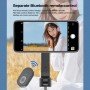 Trépied magnétique pour perche à selfie, tige stabilisatrice portative avec télécommande (blanc)