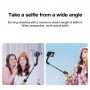 Trépied magnétique pour perche à selfie, tige stabilisatrice portative avec télécommande (noir)
