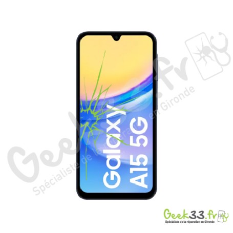 Réparation écran Samsung A15 5G 5a156) Vitre + LCD