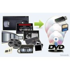 Numérisation Cassettes vidéo, cassettes audio, DVD