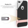 Coque iPhone 7 Plus / 8 Plus ROCK contour bumper rose Royce with kick stand