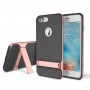 Coque iPhone 7 Plus / 8 Plus ROCK contour bumper rose Royce with kick stand
