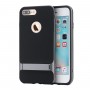 Coque iPhone 7 Plus / 8 Plus ROCK contour bumper gris Royce with kick stand