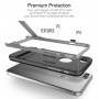 Coque iPhone 7 Plus / 8 Plus ROCK contour bumper gris Royce with kick stand