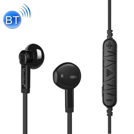 Mosidun Wireless Bluetooth Sport écouteurs stéréo Noir