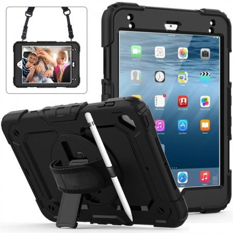 Coque Anti-choc pour Apple iPad mini 4/5 - Housse de Protection Antichoc Étui en Plastique de Silicone Hybrid Case Cover ave...