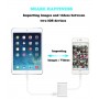 Lecteur de carte Lightning vers SD TF 4 en 1 - Kit adaptateur pour appareil photo Lightning USB Lecteur de carte SD TF, câbl...