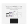 ORICO boîtier de disque dur externe de stockage USB 3.0 Type-B à SATA 3.0 pour 2,5 pouces / 3,5 pouces SATA HDD / SSD, prot...