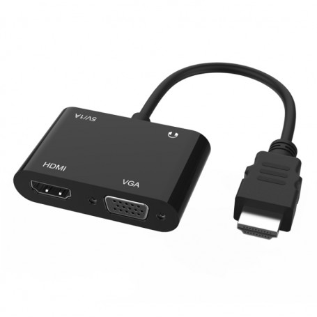Adaptateur HDMI vers HDMI VGA